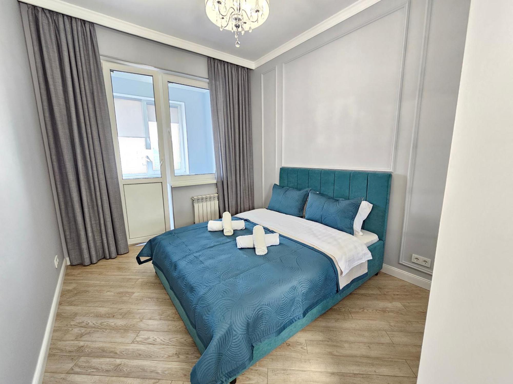 3 Room Gagarin Park Residential Complex Near Mega Shopping Mall Alma-Ata Buitenkant foto